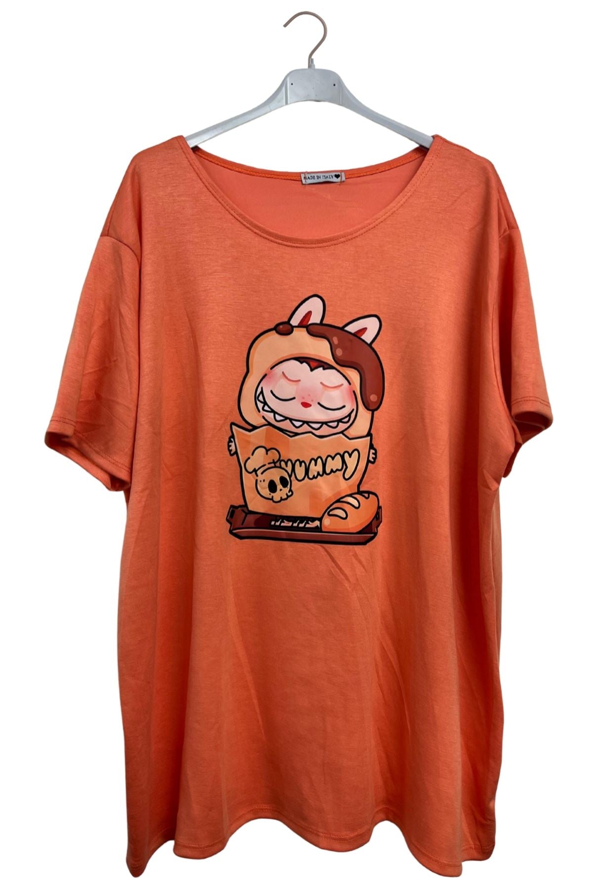 Teddy Print Oversized Top