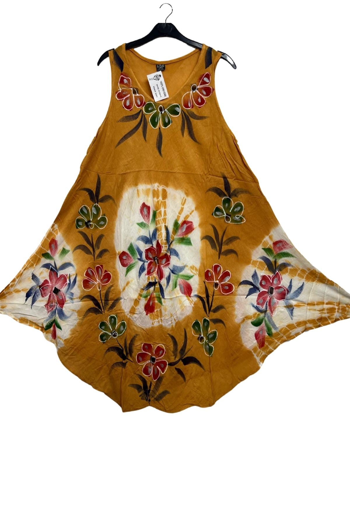 Floral Pattern Asymmetrical Dress