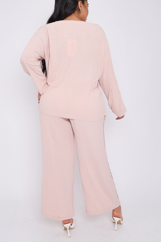 Plain Side Tassel Lace Co-Ord Set