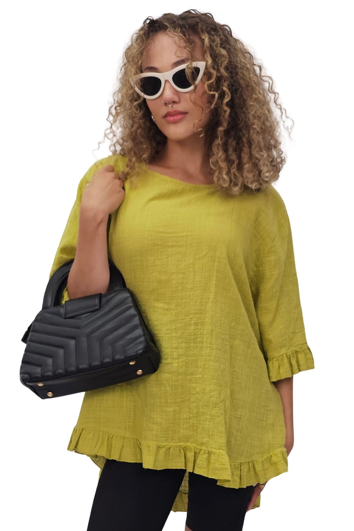 Plain Tunic Cotton Top