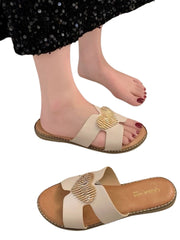 Buckle Heart comfortable Slipper