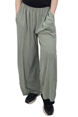 Plain Elasticated Waistband Wide Leg Palazzo