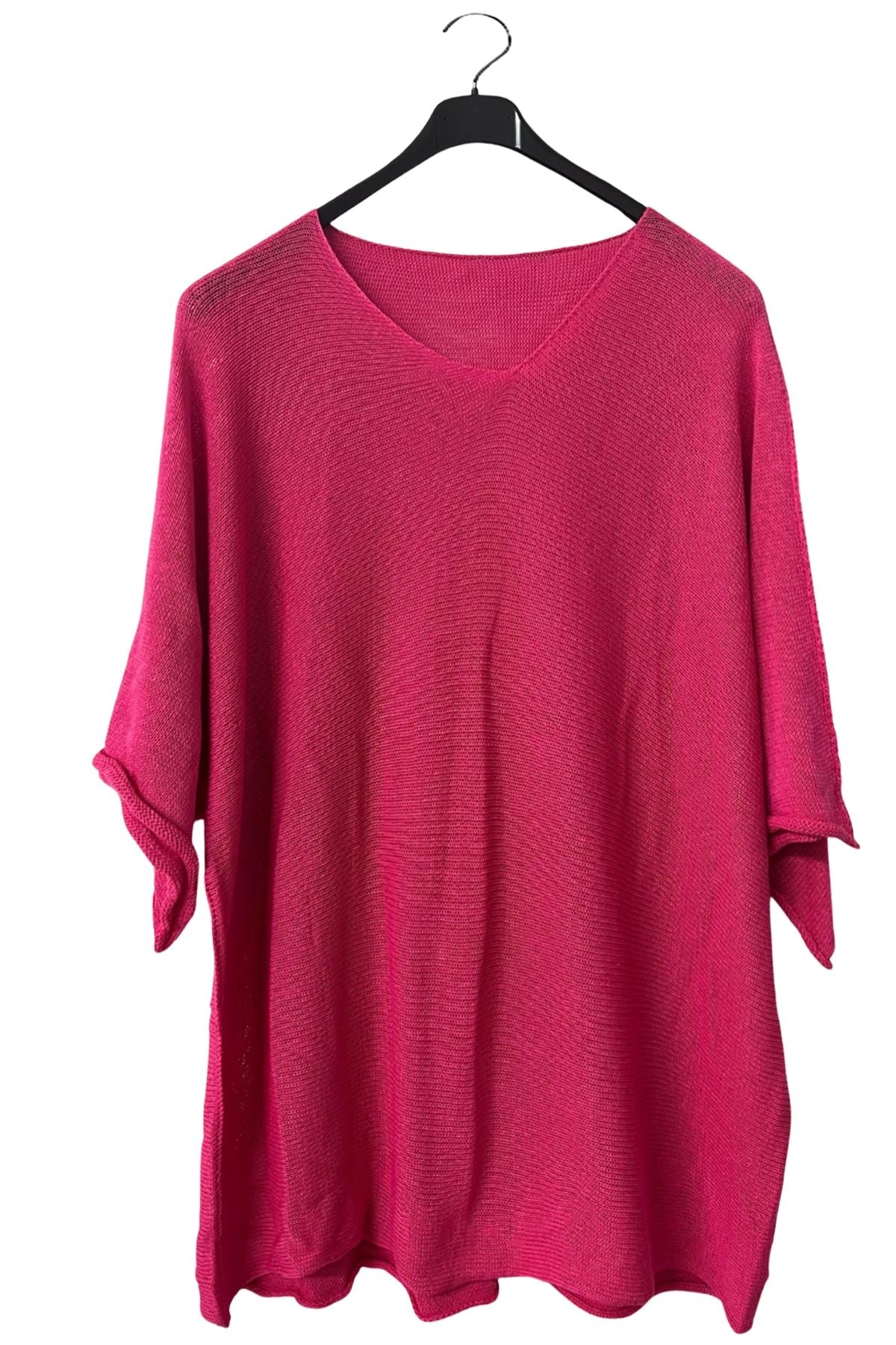 Plain Fine-Knit Texture Cotton Top