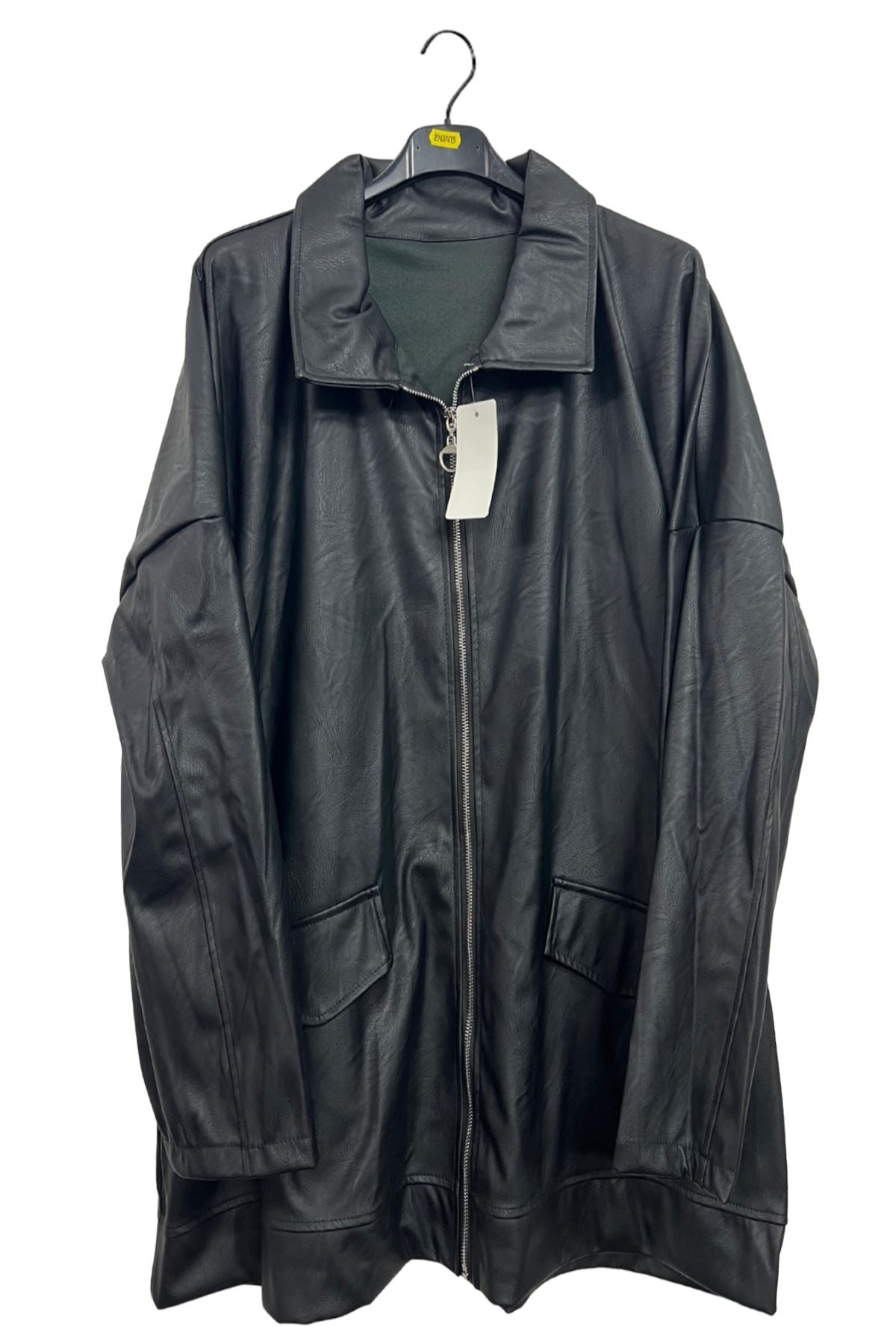 Plain Front Zip Closure Jacket