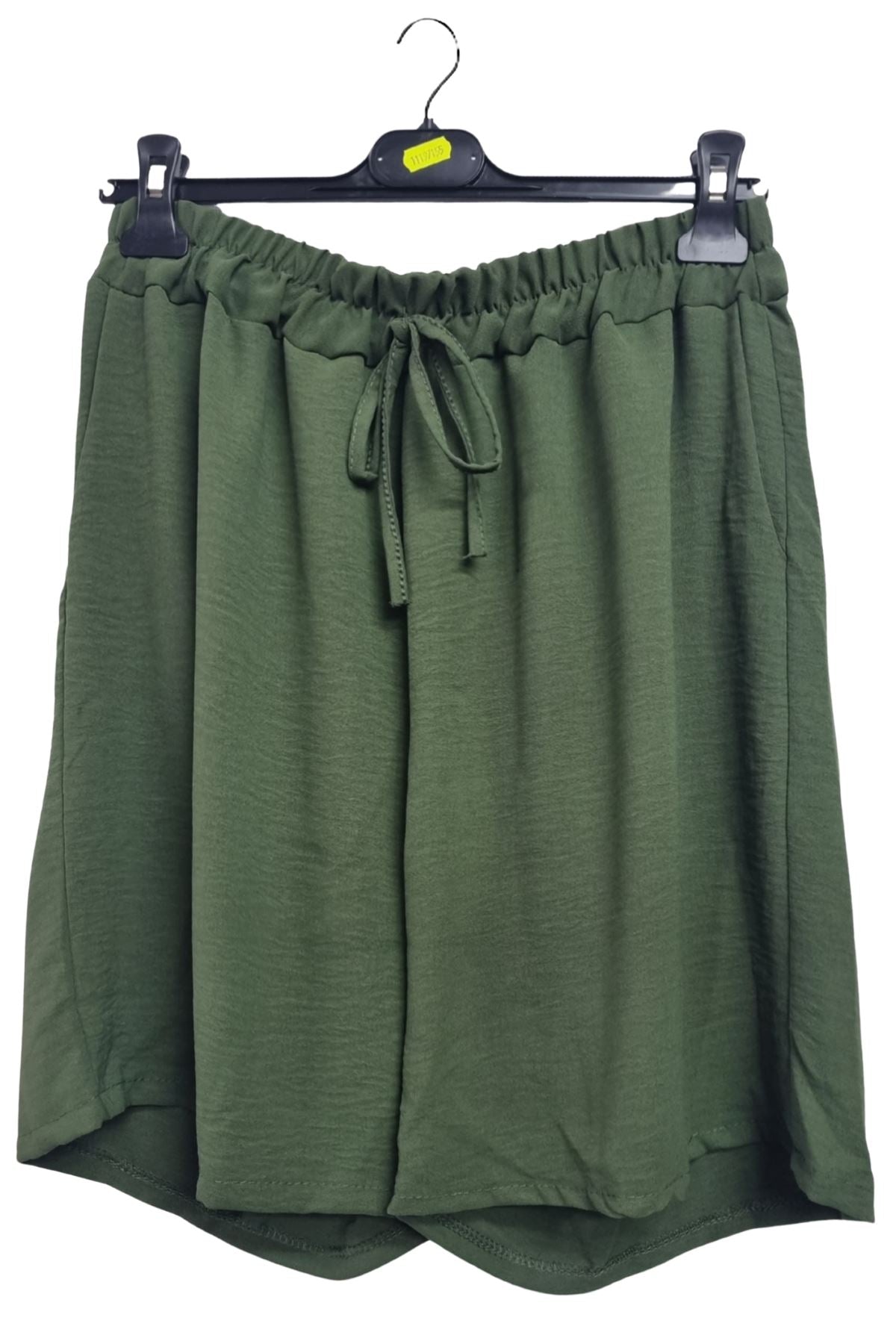 Plain Drawstring Waistband Pockets Shorts