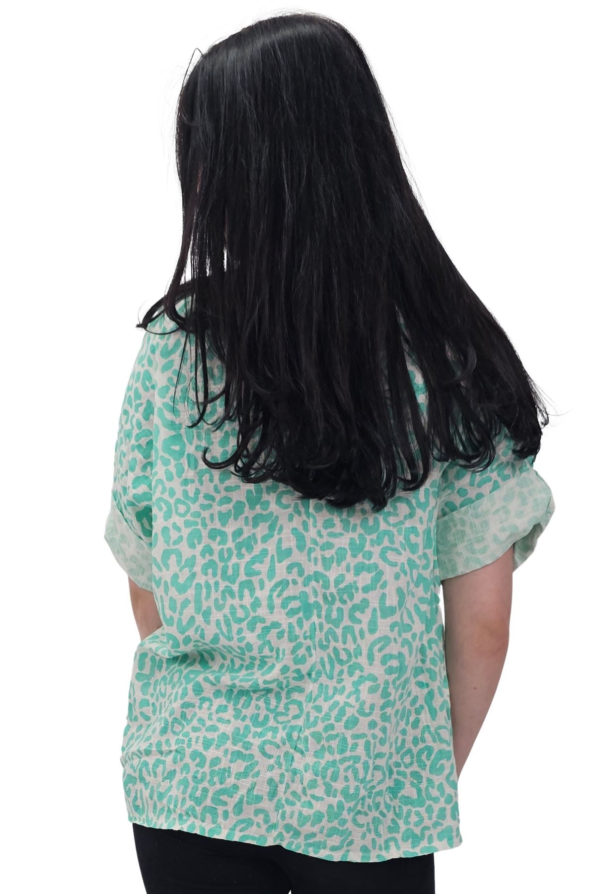 Leopard Print Tunic Cotton Dress