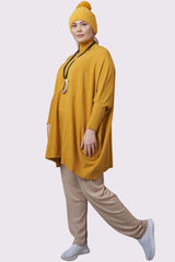 Plain Ribbed Hem Soft Feel Top