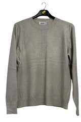 vertical cable knit jumper