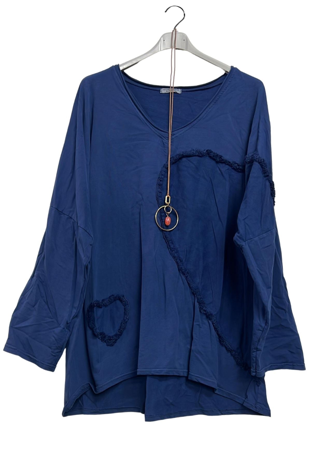 heart applique tunic supplier