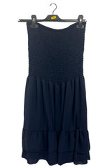 Plain Bandeau Shirred Playsuit