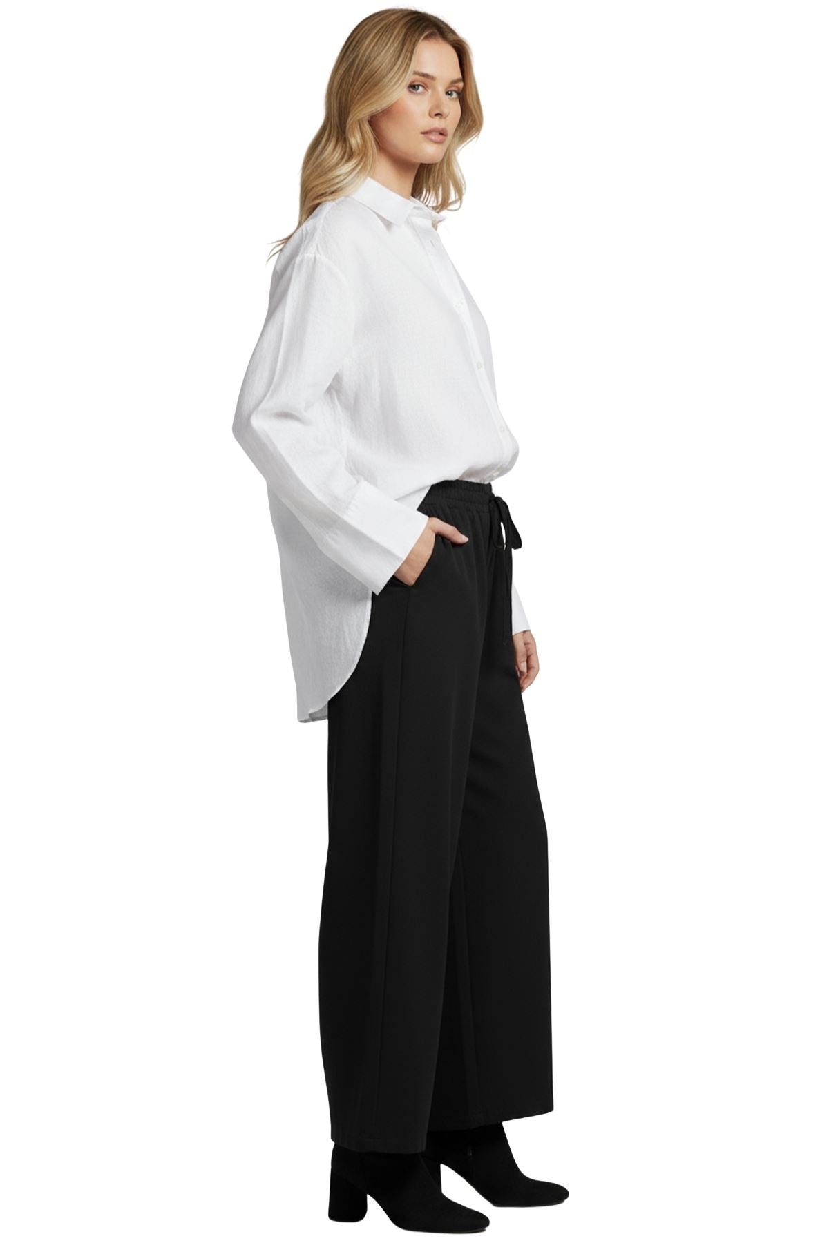 Plain Oversized Two Side Pockets Trousers