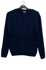 Cable Knit Textured Ribbed Cuffs Tunic Jumper