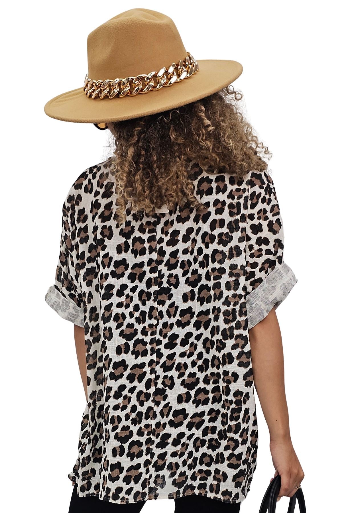 Leopard Print Tunic Cotton Top