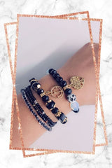 Heart Anchor Beaded Bracelet
