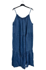 Plain Tiered Spaghetti Straps Dress
