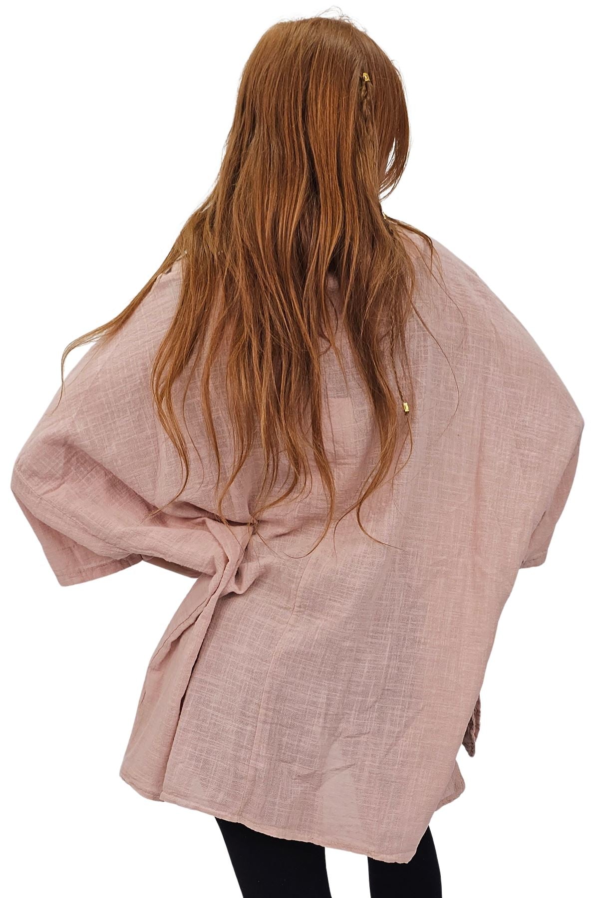 Plain Front Patch Pockets Cotton Top
