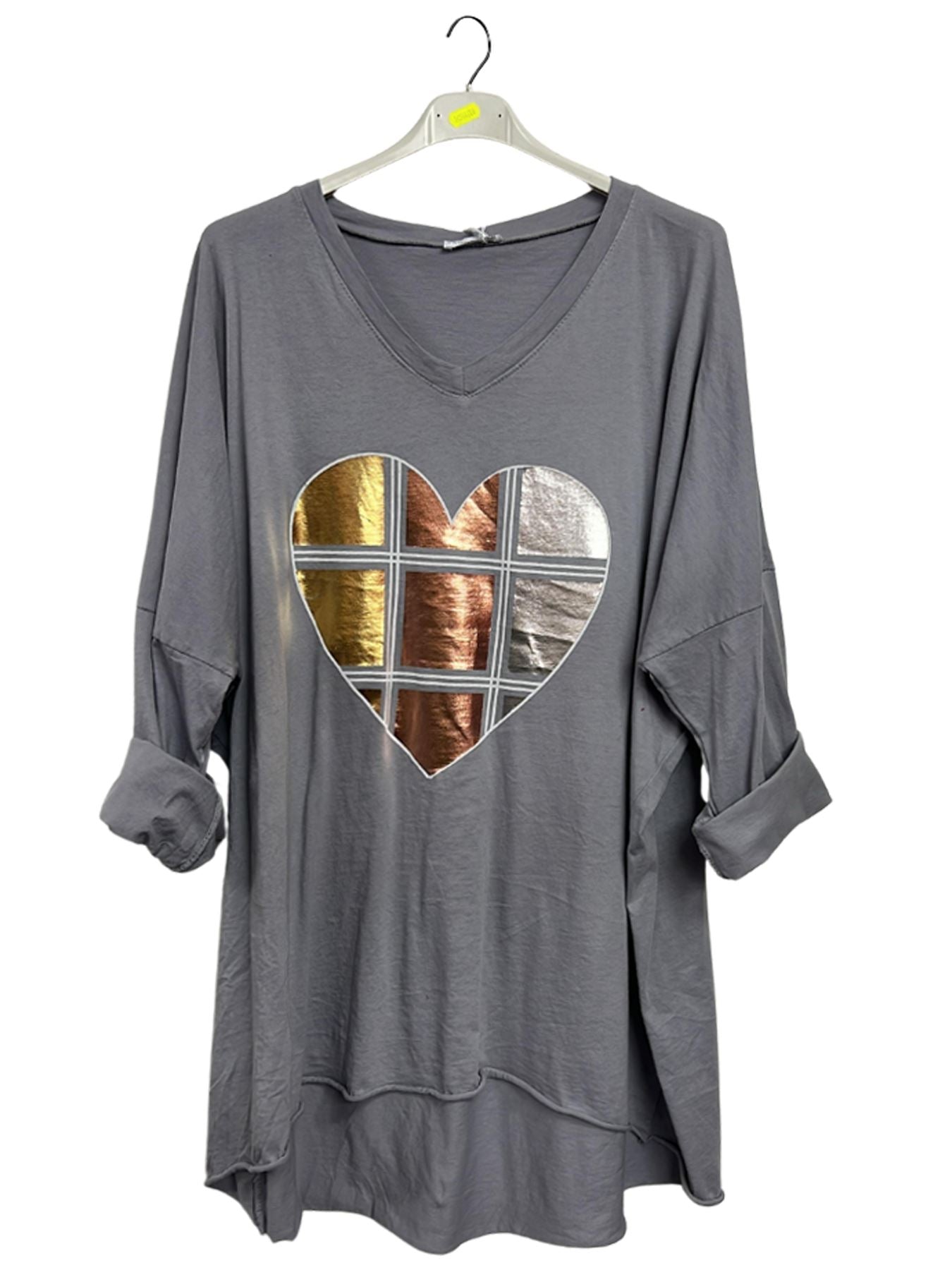 Heart Print Cotton Top