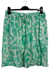 Bold Tropical Print High-Waisted Shorts