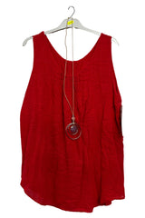 Plain Asymmetrical Hem Cotton Top