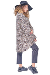 All-Over Leopard Print Tunic Shirt
