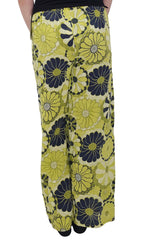 Floral Print Wide Leg Cotton Palazzo