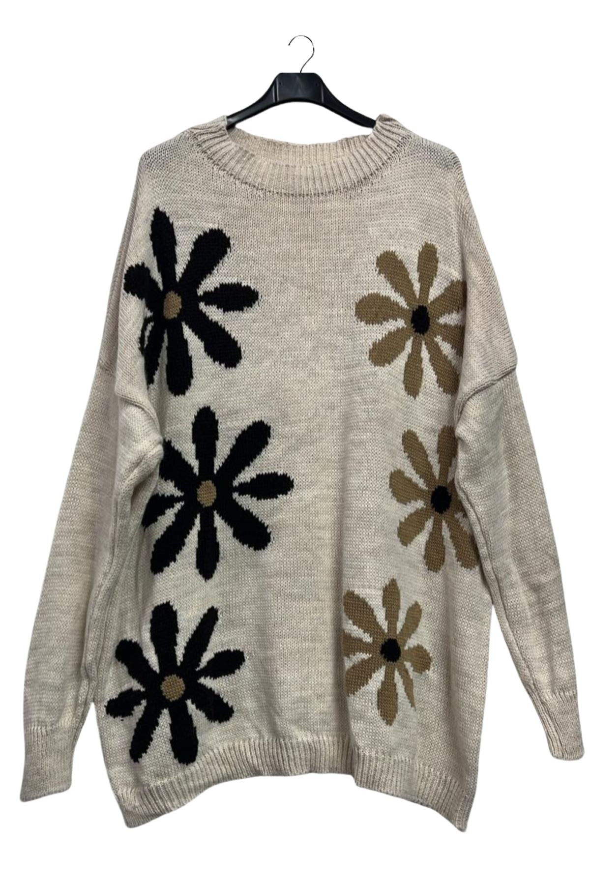 wholesale daisy knitted tunic jumper