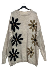 wholesale daisy knitted tunic jumper
