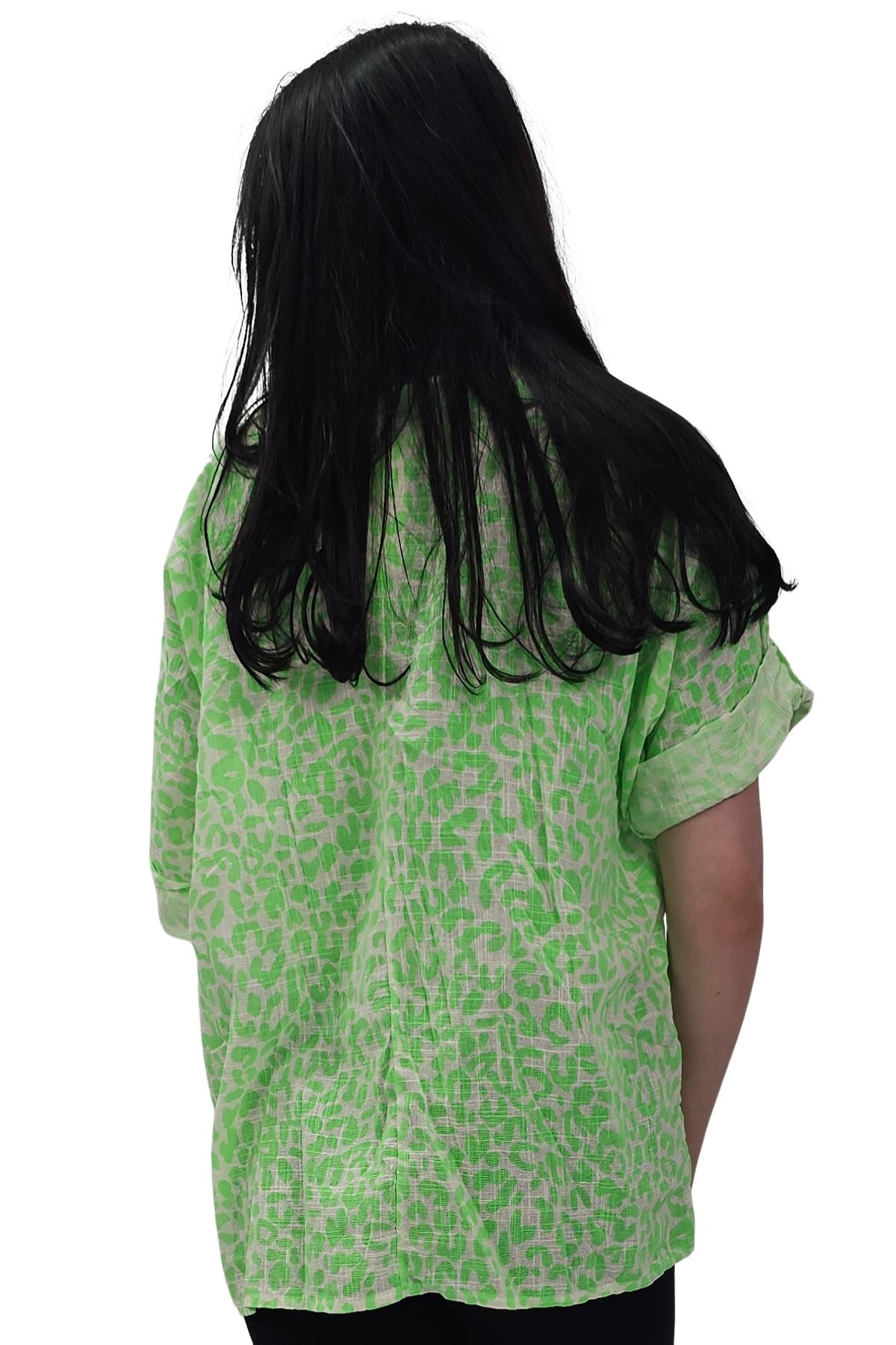 Leopard Print Tunic Cotton Dress