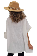 Weave Texture Two Front Flap Pockets Shirt