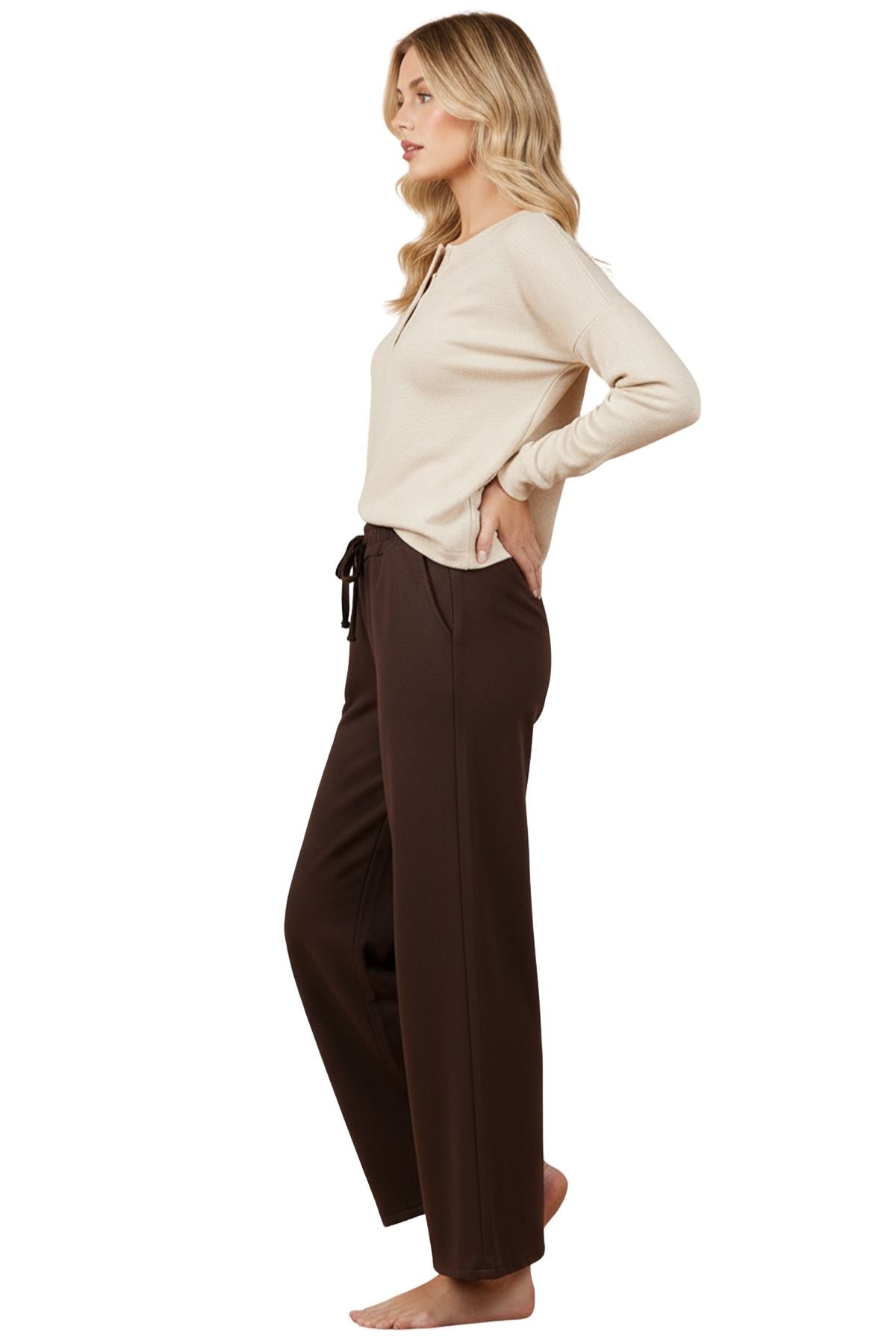 Plain Oversized Two Side Pockets Trousers