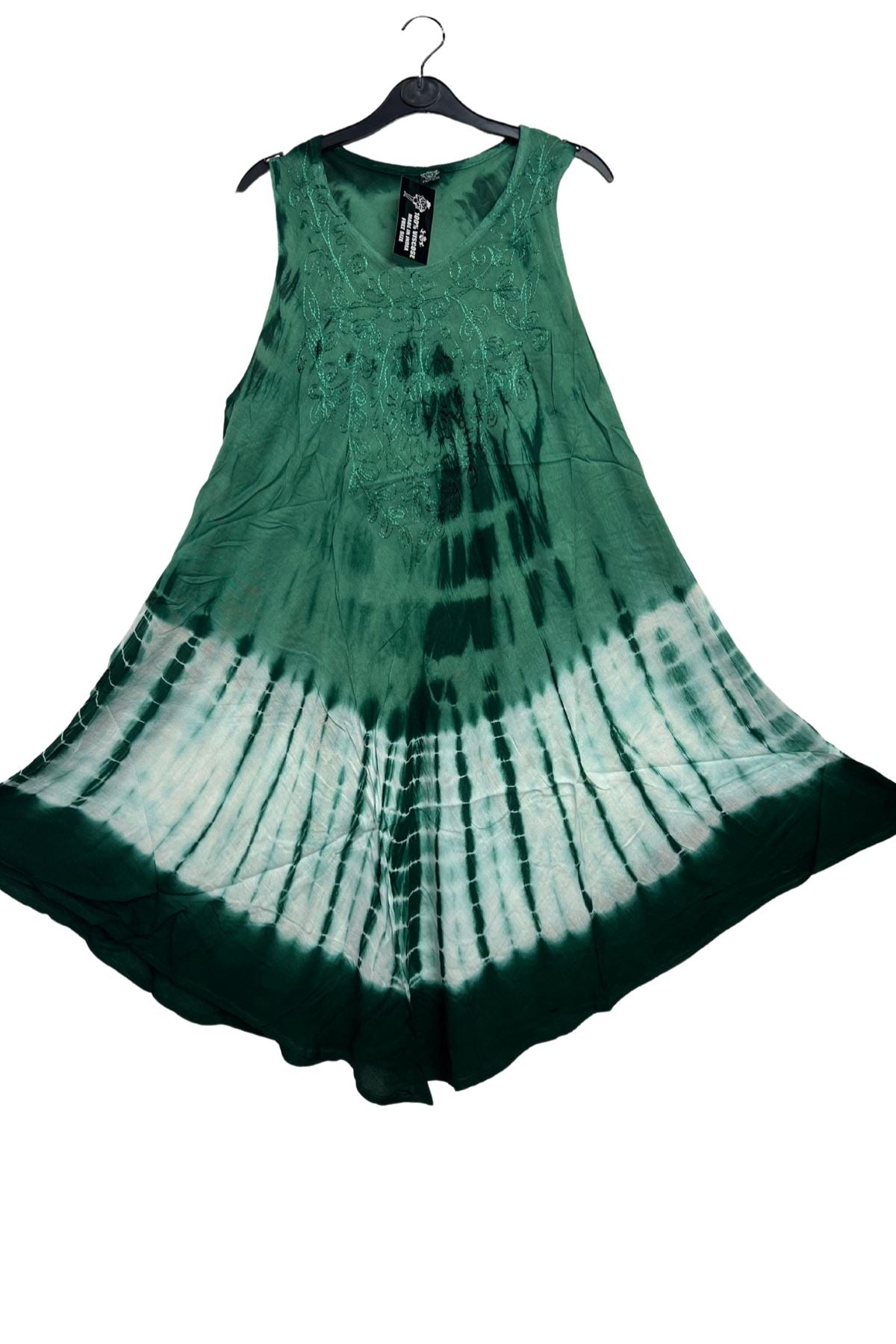 Tie Dye Print Asymmetrical Hem Dress