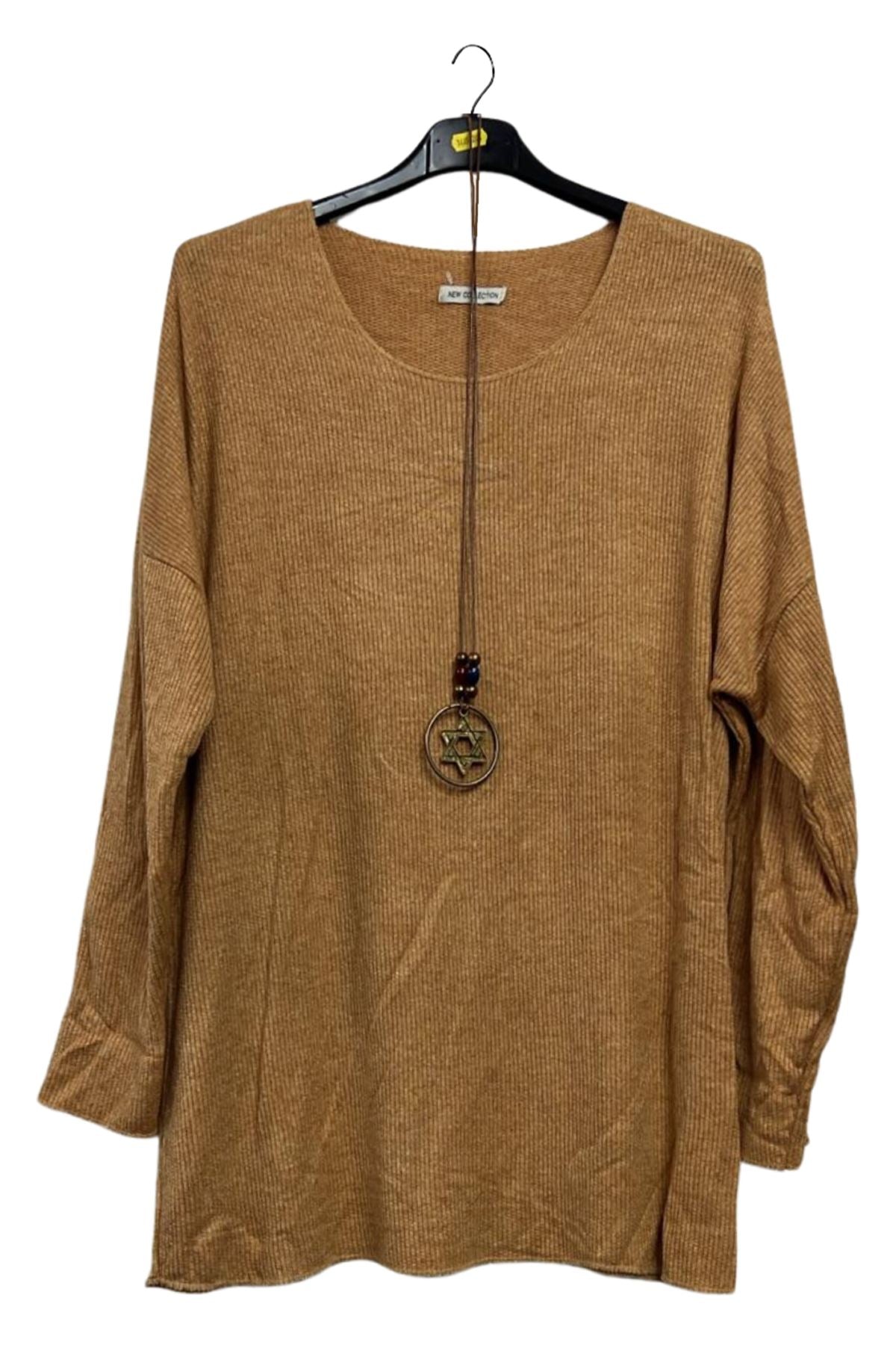 plain knit drop shoulder top wholesale fashion