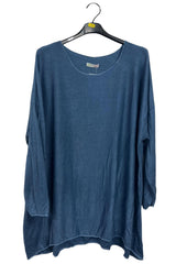 Plain Asymmetric Hem Top