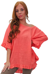 Plain Tunic Cotton Top
