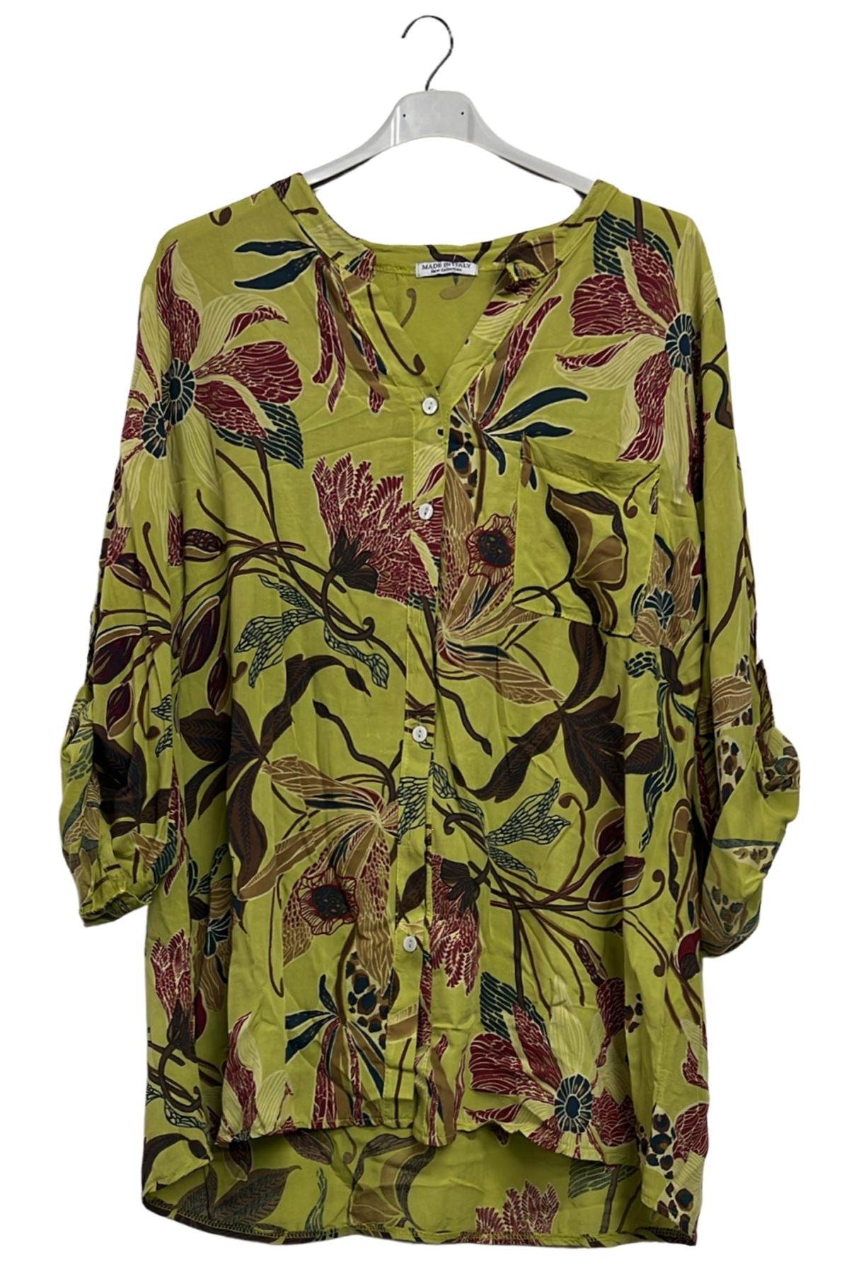 wholesale floral button front top