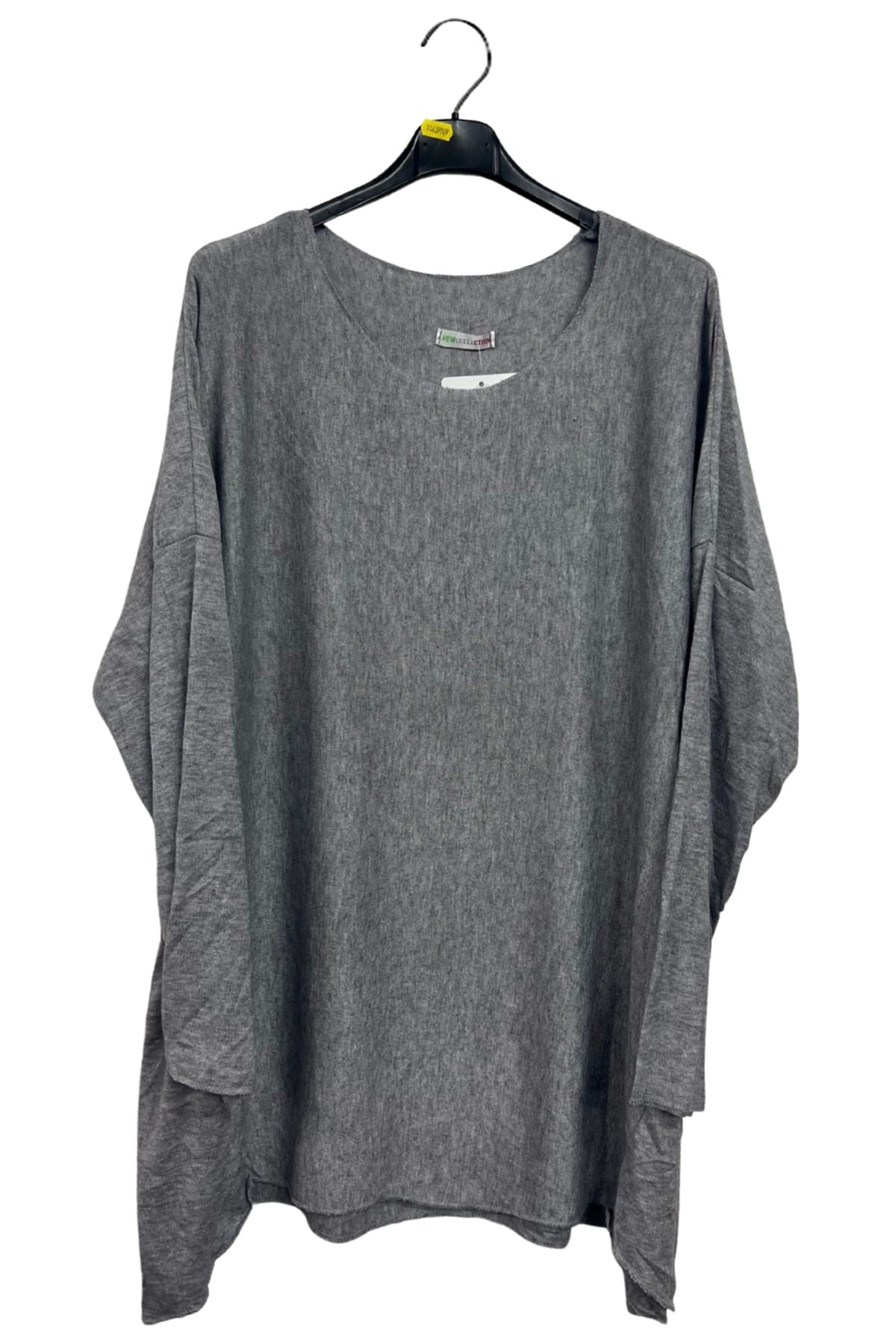 Plain Asymmetric Hem Top