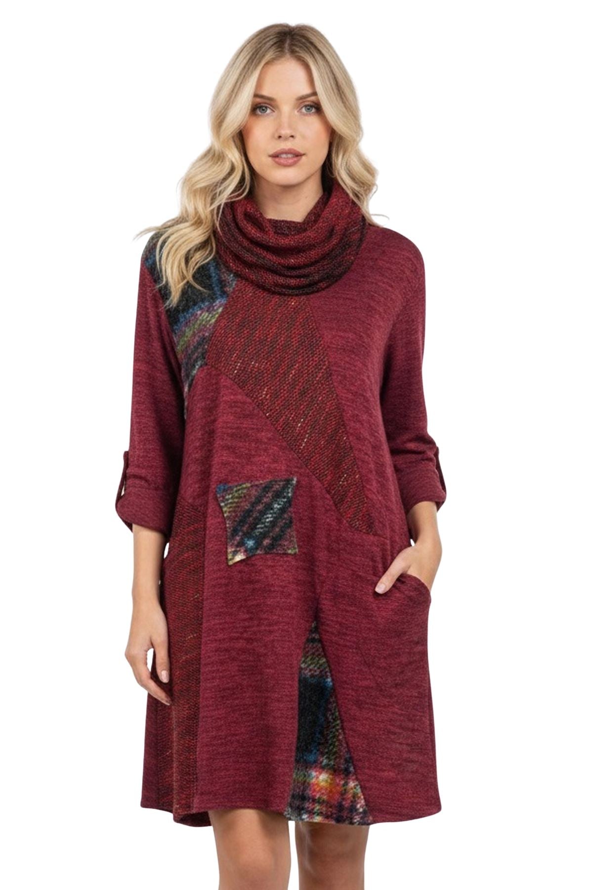 casual patchwork top