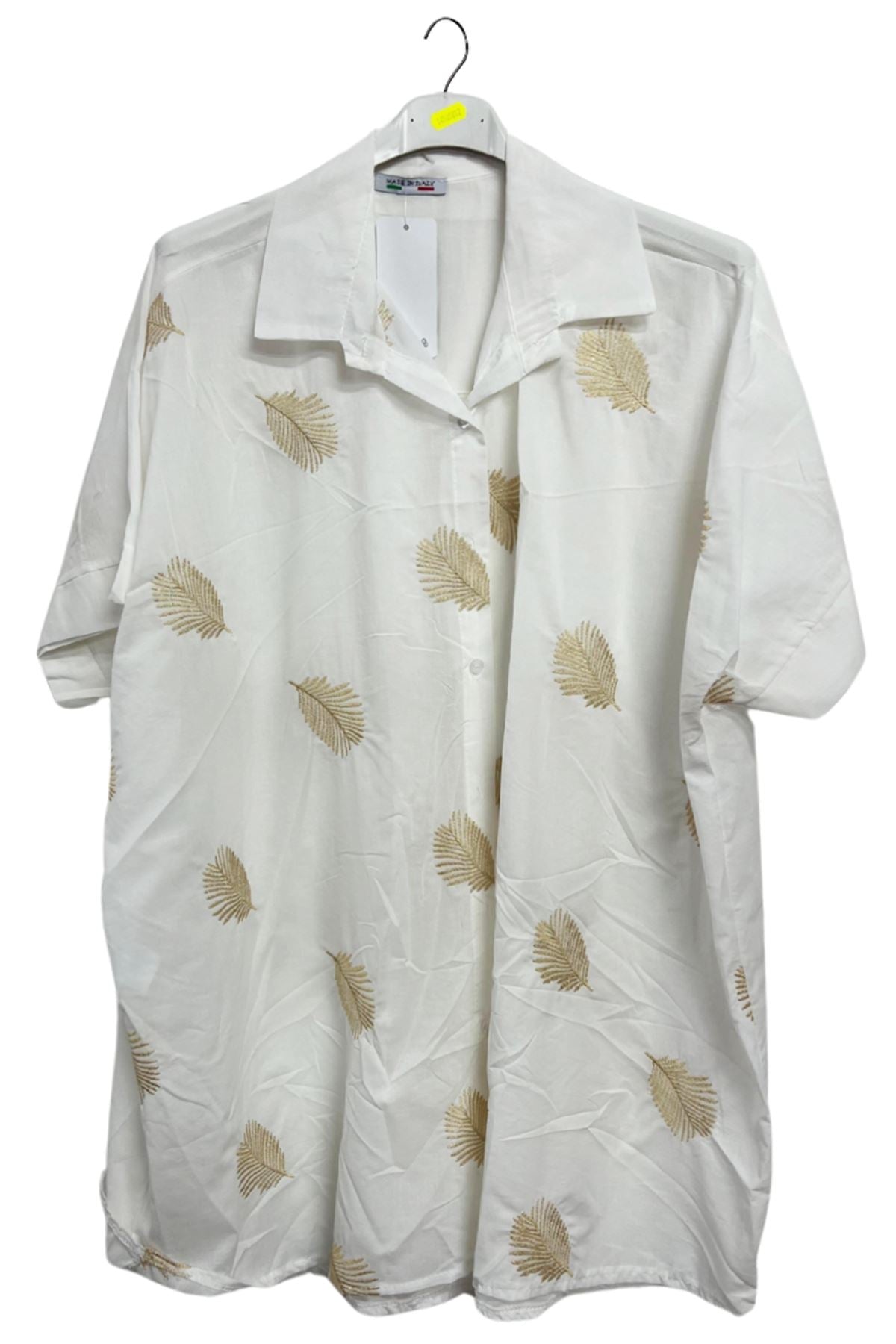 Multi Pattern Button-Up Front Cotton Shirt