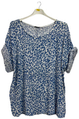 Leopard Print Tunic Cotton Top