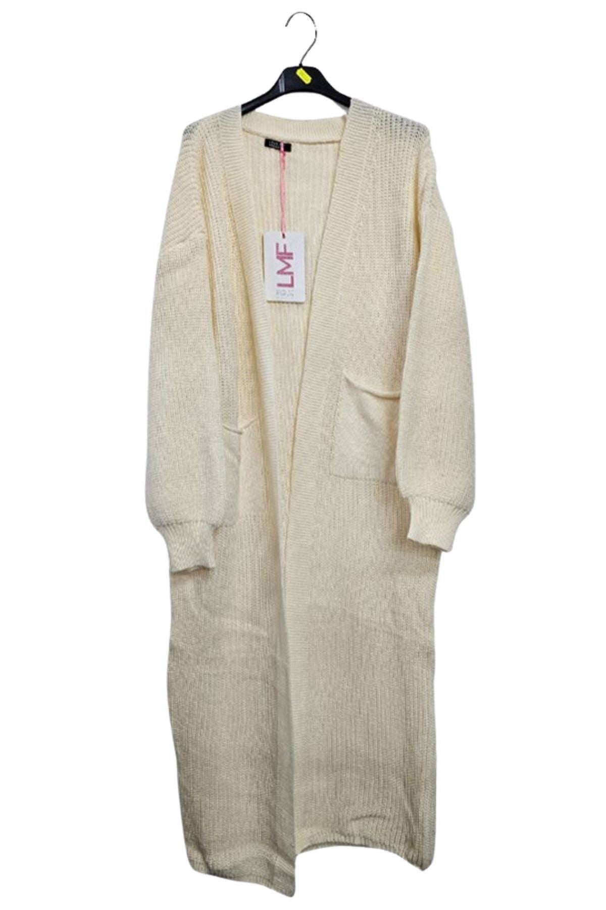Plain Rib Knit Longline Cardigan