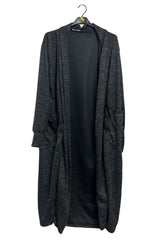 Plain Two Pockets Longline Duster Cardigan