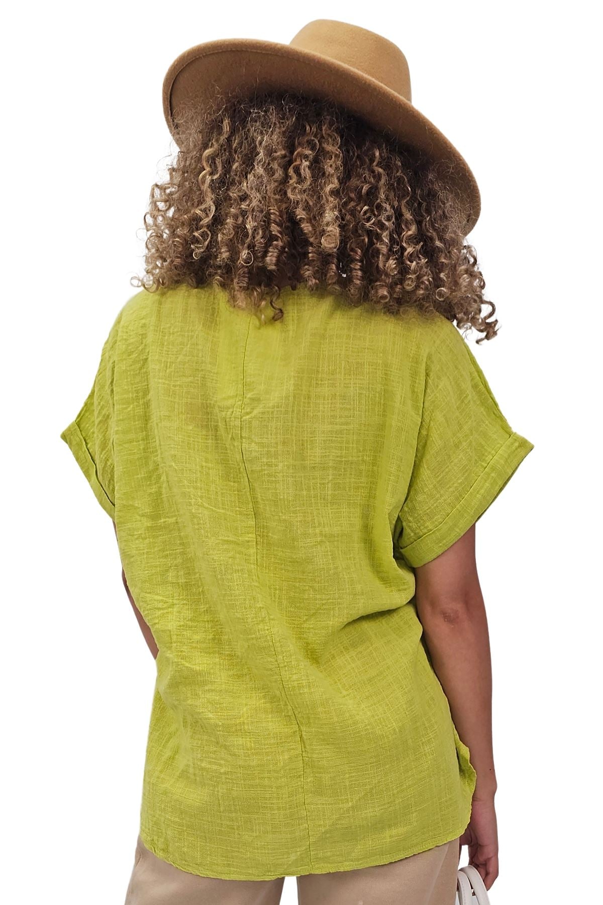 Daisy Flower Print Tunic Cotton Top