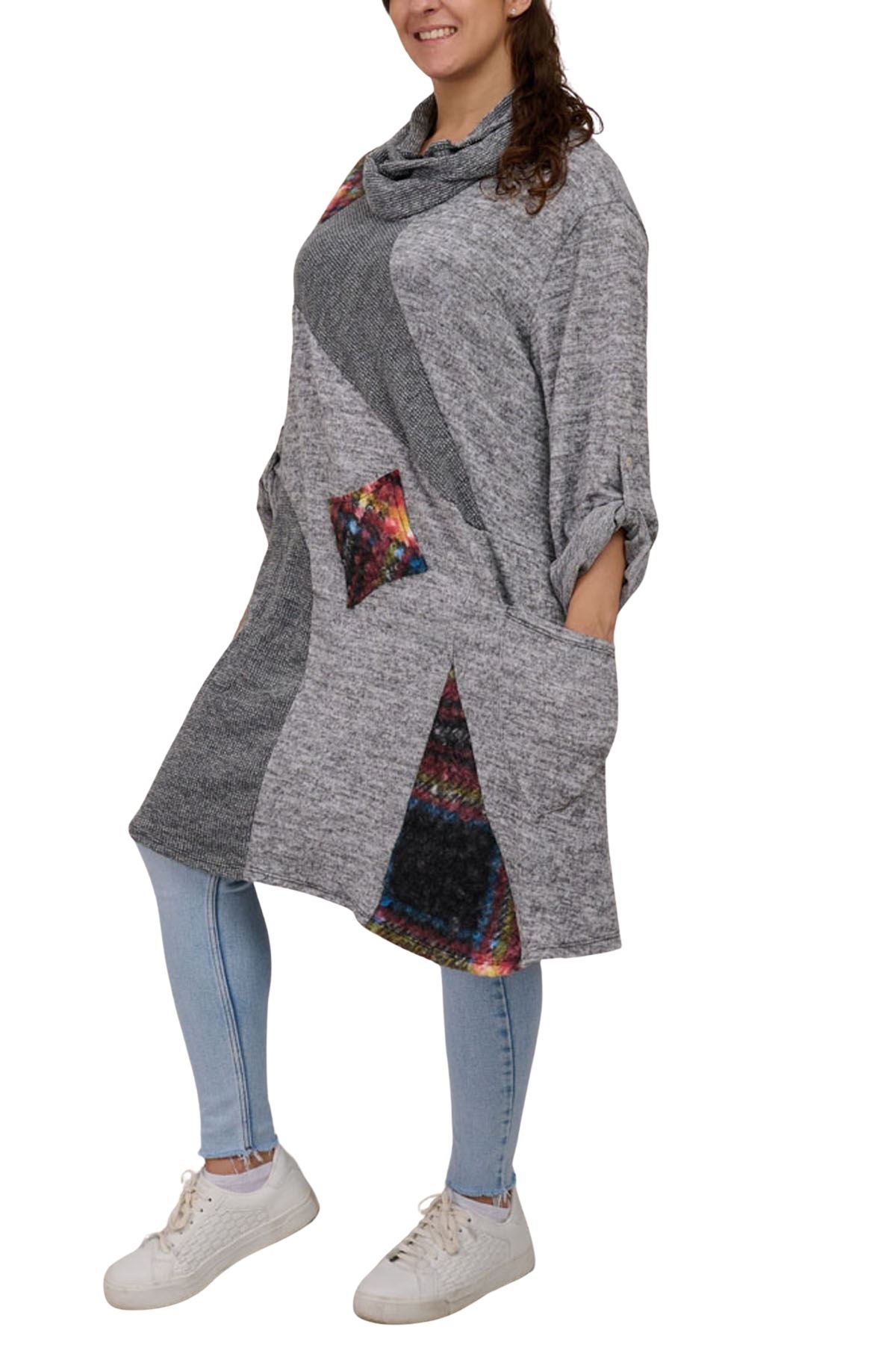 colorful patchwork top
