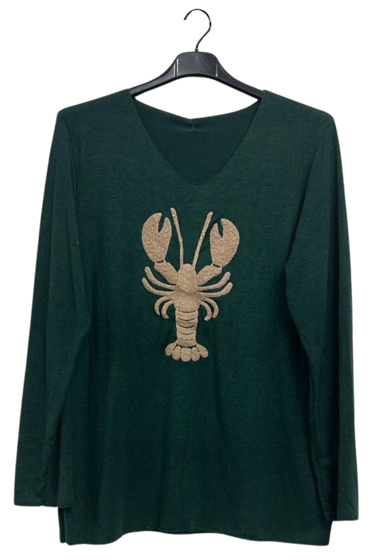 A Lobster Motif Soft Feel Tunic Top