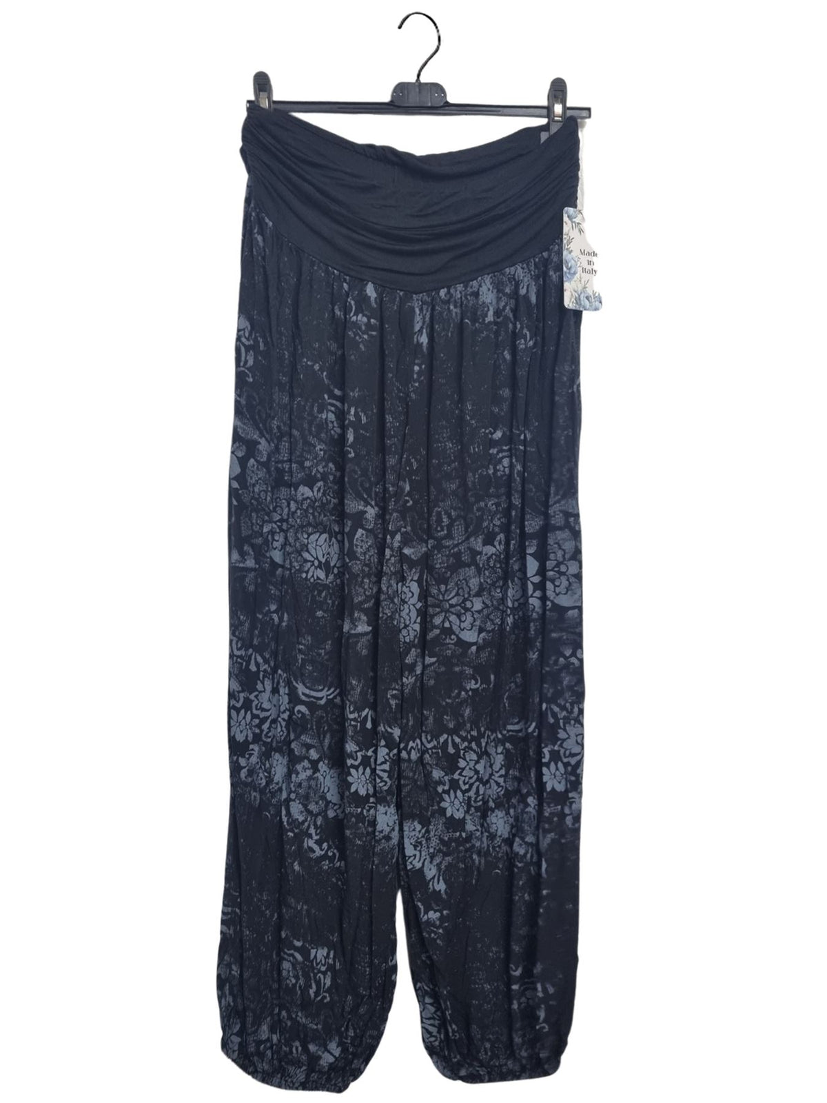 Floral Print Viscose Oversized Harem Pant