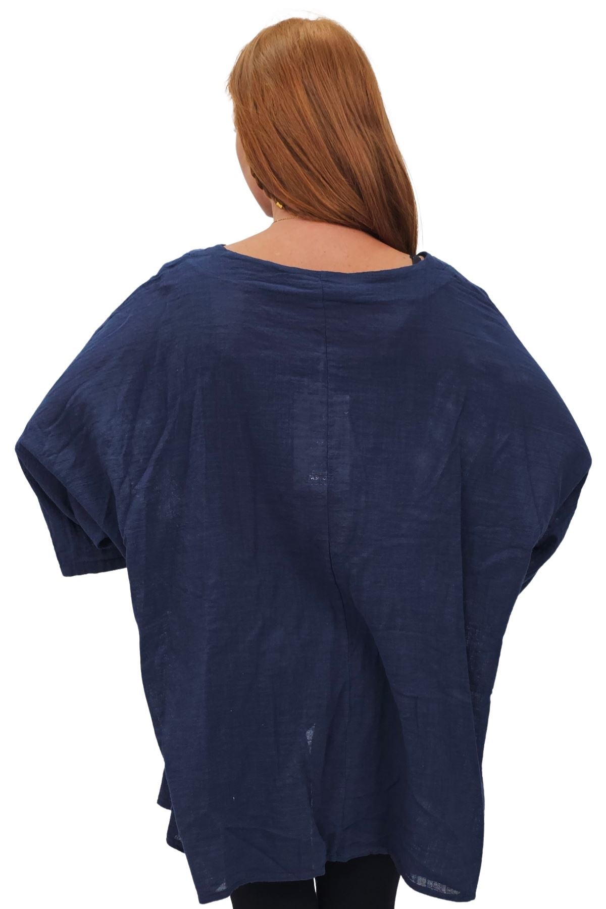 Plain Front Patch Pockets Cotton Top