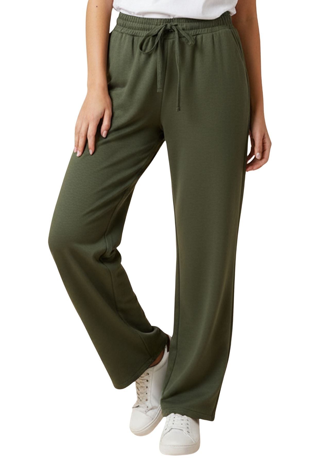Plain Oversized Two Side Pockets Trousers