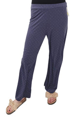 Diamante Pattern Wide Leg Trousers
