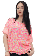Leopard Print Tunic Cotton Top