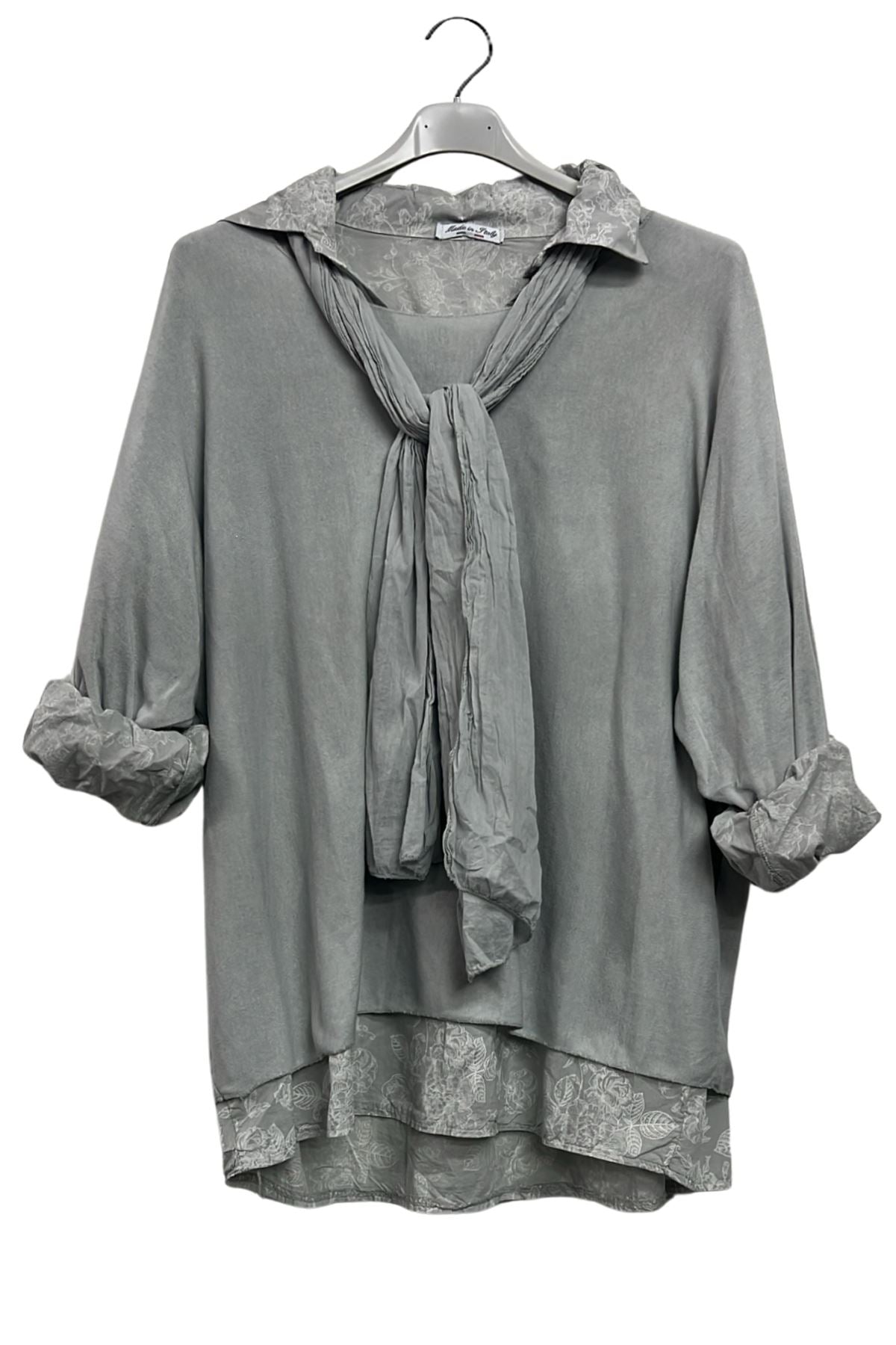 floral layered hem cotton top wholesale